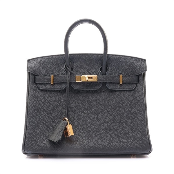 Birkin 25 Togo牛皮 柏金包 黑色 金釦 D刻 手提包【HERMES 愛馬仕】