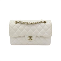 白色 荔枝紋 牛皮 Coco 23 鍊帶 肩背包【CHANEL 香奈兒】 A01113