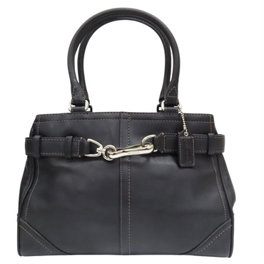 黑色 牛皮 手提包【COACH 寇馳】 F11199