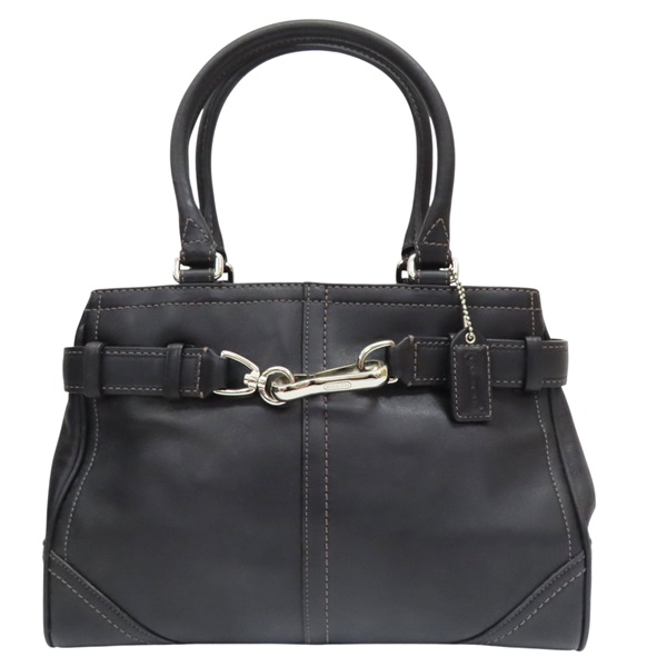 黑色 牛皮 手提包【COACH 寇馳】 F11199