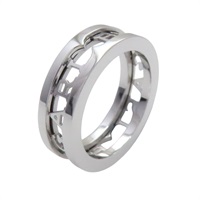 18K白金 縷空 B.zero1 戒指 49【BVLGARI 寶格麗】 359357