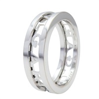 18白K金 B.zero1 Open work 戒指【BVLGARI 寶格麗】 359375