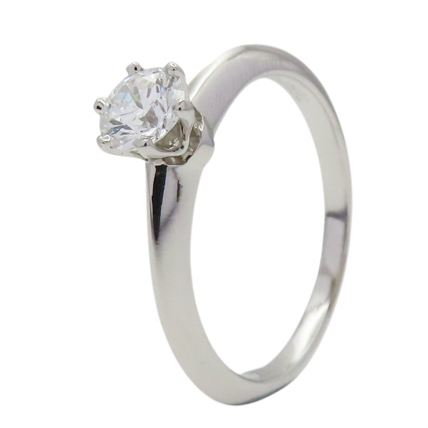 鉑金 Solitaire 鑽石 戒指【Tiffany & Co 蒂芬妮】