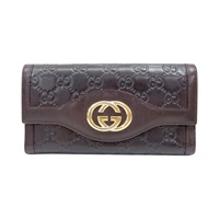 棕色 牛皮 Guccissima 長夾【GUCCI 古馳】 282434