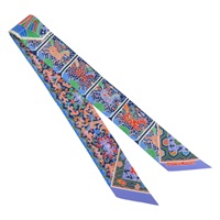 薰衣草紫 皇室慶典  絲綢 Twilly 絲巾【HERMES 愛馬仕】