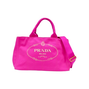 桃紅色 帆布 CANAPA 兩用包【PRADA 普拉達】 BN2642
