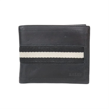 黑色 牛皮 Tollen 二折 短夾【BALLY 巴利】 6233895