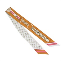 橘色 絲綢 Twilly 絲巾【HERMES 愛馬仕】
