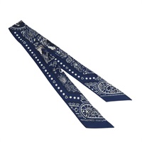 藍色 叢林 馬 圖案 絲綢 Entre Ciel Et Mer Twilly 絲巾【HERMES 愛馬仕】