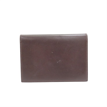 深棕色 Mysore 山羊皮 護照套 X刻【HERMES 愛馬仕】