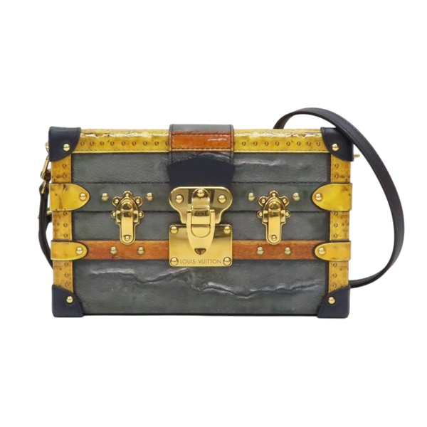 灰色 PVC帆布 Petite Malle 肩背包 M52266【LOUIS VUITTON LV 路易威登】 M52266