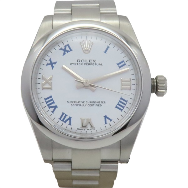 白錶面 Oyster Perpetual 31mm 蠔式鋼型 機械錶【ROLEX 勞力士】 177200