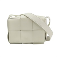 白色 編織 羊皮 cassette mini 肩背包 666688【BOTTEGA VENETA 寶緹嘉】 666688