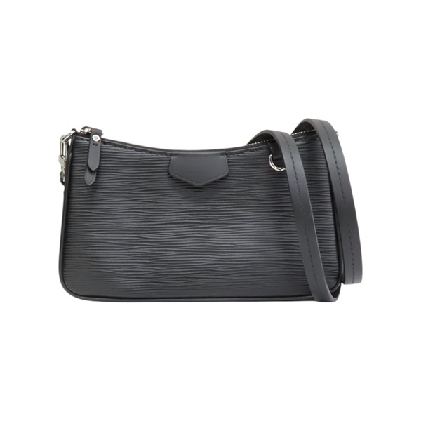 黑色 EPI 水波紋 牛皮 Easy Pouch On Strap 肩背包 M80471【LOUIS VUITTON LV 路易威登】 M80471