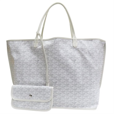 白色 PVC塗層帆布 Saint Louis GM 托特包【GOYARD 高雅德】 STLOUIGMLTY50CL50P