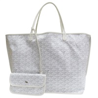 白色 PVC塗層帆布 Saint Louis GM 托特包【GOYARD 高雅德】 STLOUIGMLTY50CL50P
