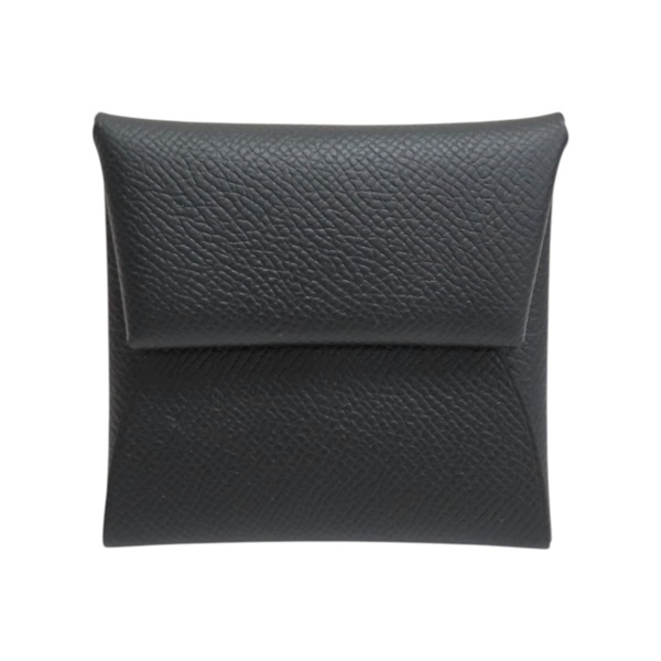 黑色 Epsom牛皮 Bastia 扣式 零錢包 B刻【HERMES 愛馬仕】 041054CK89