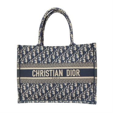 藍色 提花帆布 Book Tote 中型 托特包 手提包【Dior 迪奧 】 M1296ZRIW