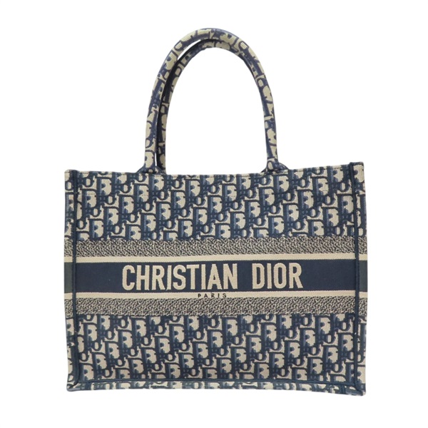 藍色 提花帆布 Book Tote 中型 托特包 手提包【Dior 迪奧 】 M1296ZRIW