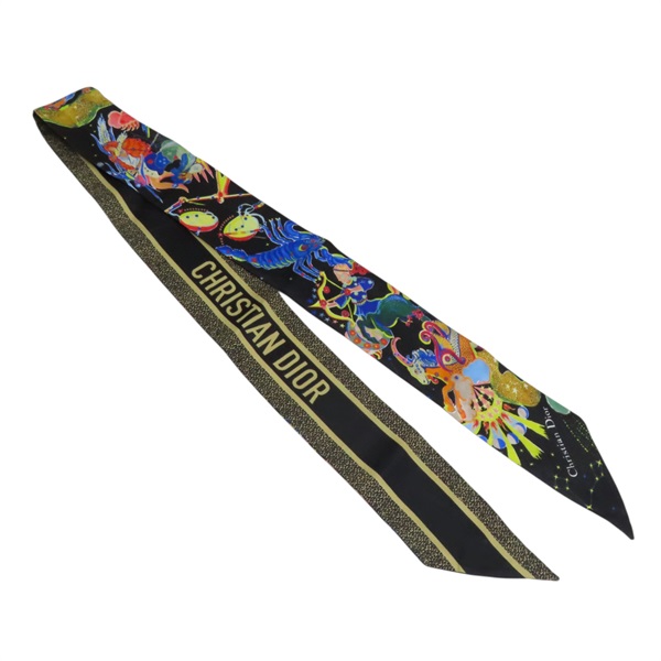 黑色系 星座圖案 絲綢 Mitzah 絲巾【Dior 迪奧】 24ZOF