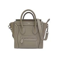 灰色牛皮 Luggage Nano 兩用包 189243DRU【CELINE 賽琳】 189243DRU
