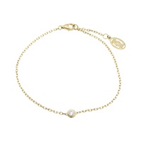 18K黃金 單鑽 Cartier d'Amour 手鏈【Cartier 卡地亞】 B6043300