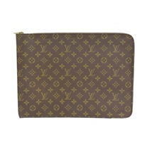 棕色 原花帆布 Poche Documents 手拿包 M53400【LOUIS VUITTON LV 路易威登】 M53400