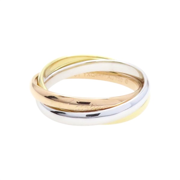 18K 三色三金 Trinity 三環戒指【Cartier 卡地亞】 B4235100