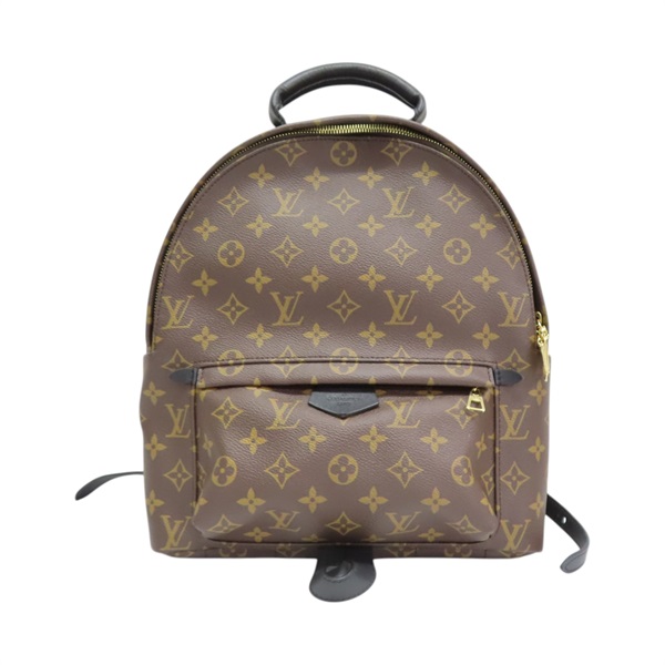 棕色 原花 帆布 Palm Springs MM 後背包【LOUIS VUITTON LV 路易威登】 M44874