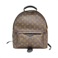 棕色 原花 帆布 Palm Springs MM 後背包【LOUIS VUITTON LV 路易威登】 M44874
