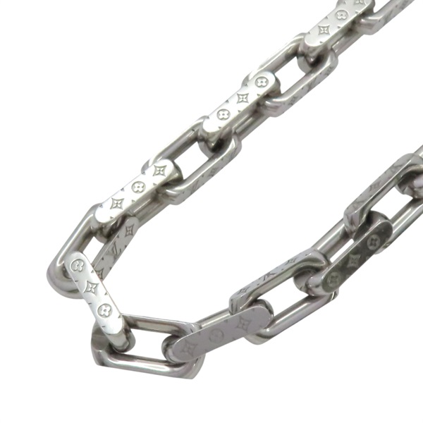 銀色 金屬 Monogram Chain 項鍊【LOUIS VUITTON LV 路易威登】 M00307