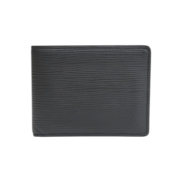 黑色牛皮 EPI水波紋 Multiple 兩折 短夾 M60332【LOUIS VUITTON LV 路易威登】 M60332