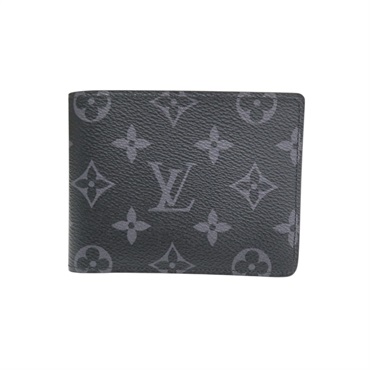 黑色 原花帆布 Multiple 兩折 短夾 M61695【LOUIS VUITTON LV 路易威登】 M61695