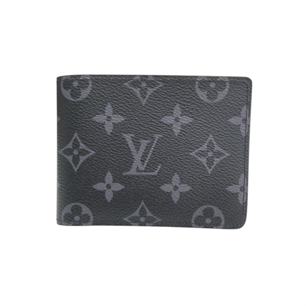 黑色 原花帆布 Multiple 兩折 短夾 M61695【LOUIS VUITTON LV 路易威登】 M61695