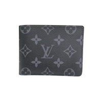 黑色 原花帆布 Multiple 兩折 短夾 M61695【LOUIS VUITTON LV 路易威登】 M61695