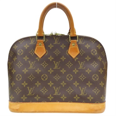 棕色 原花 帆布 Alma PM 手提包 (無鑰匙)【LOUIS VUITTON LV 路易威登】 M51130