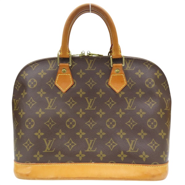 棕色 原花 帆布 Alma PM 手提包 (無鑰匙)【LOUIS VUITTON LV 路易威登】 M51130