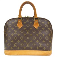 棕色 原花 帆布 Alma PM 手提包 (無鑰匙)【LOUIS VUITTON LV 路易威登】 M51130