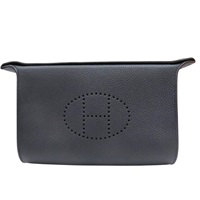 午夜藍 TOGO牛皮 Videpoches 肩背包 B刻 銀扣【HERMES 愛馬仕】 H084283CK