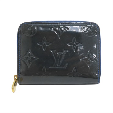 深藍色 漆皮 Zippy 零錢包 變色【LOUIS VUITTON LV 路易威登】 M90048