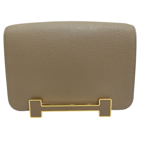 大象灰 山羊皮 肩背包 B刻【HERMES 愛馬仕】 H083052CC