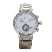 母貝錶盤 不鏽鋼 膠帶 Tambour Lovely Cup 腕錶【LOUIS VUITTON LV 路易威登】 Q132H