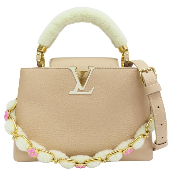 粉膚色 牛皮 Pink Capucines BB 兩用包【LOUIS VUITTON LV 路易威登】 M23287