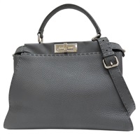 瀝青灰色 牛皮 Peekaboo 兩用包 8BN290 【二手名牌BRAND OFF】 8BN290