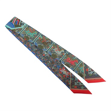 綠色 絲綢 絲巾【HERMES 愛馬仕】