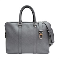 灰色 Taiga牛皮 PDV Porte-Documents Voyage PM 公事包【LOUIS VUITTON LV 路易威登】 M30640