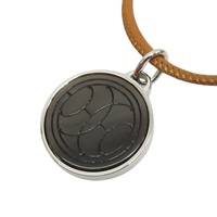水牛角 棕色Swift牛皮 Medaille PM 項鏈【HERMES 愛馬仕】