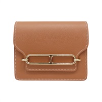 金棕色 Evercolor牛皮 Roulis Slim Wallet 二折短包 U刻 金釦【HERMES 愛馬仕】