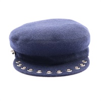 藍色 羊毛 d′Ancre 帽 57【HERMES 愛馬仕】 H232034N