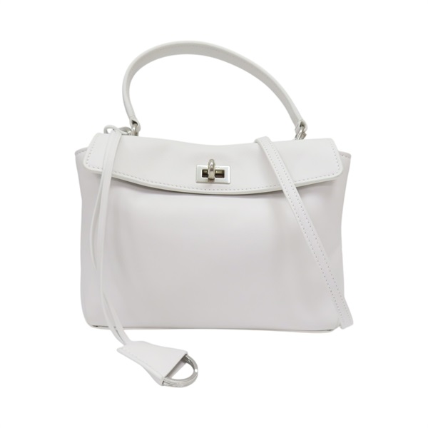 白色 牛皮 Rodeo MINI 肩背包 795456【Balenciaga 巴黎世家】 795456